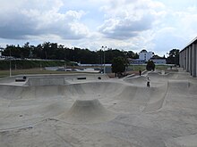 A skate park in Tagaytay, Cavite, Philippines Tagaytay City Sports Complex skate park (Kaybagal South, Tagaytay, Cavite; 05-07-2023).jpg