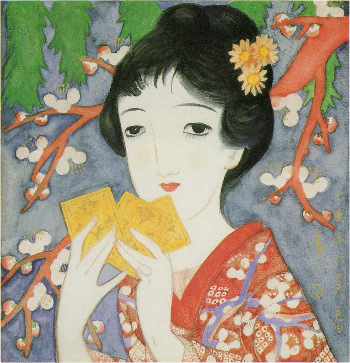 ファイル:TakehisaYumeji-1926-Early Spring.png - Wikipedia