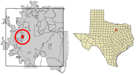 Tarrant County Texas Incorporated Areas River Oaks highlighted