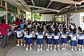 * Nomination Children of Holy Trinity Kindergarten Tawau doing some sports exercises --Cccefalon 04:44, 28 July 2014 (UTC) * Decline In the background there are many silhouttes coloured in green due to overexposure, not a QI to me, sorry --Poco a poco 18:50, 28 July 2014 (UTC)