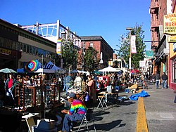 Telegraph Avenue during a street fair