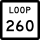 Marcador da State Highway Loop 260