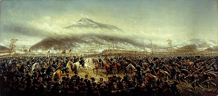 The Battle of Lookout Mountain by James Walker, 1874 The Battle of Lookout Mountain by James Walker (second version).jpg