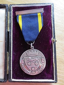 The front of the Maidstone typhoid epidemic medal The Maidstone Typhoid Epidemic medal.jpg
