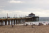 The Manhattan Beach Pier on a typical summer day.