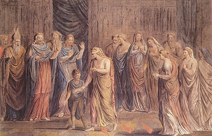 The Ordeal of Queen Emma by William Blake. The ordeal of queen emma - blake.jpg