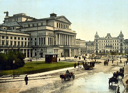 The Grand Theatre, Warsaw, ca. 1890