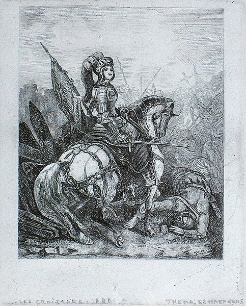 File:Theodore Schaepkens, Jeanne d'Arc te paard.jpg