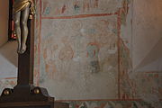 English: Fresco in Tirsted Church, Lolland, Denmark