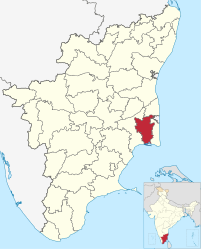 Distretto di Tiruvarur – Mappa