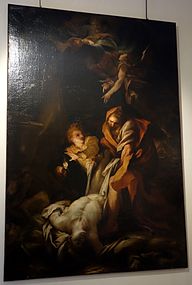 Tobiasz grzebiący zmarłych, ok. 1680, Muzeum Diecezjalne w Genui