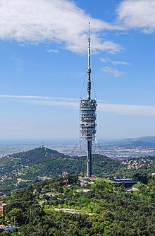 La torre de Collserola, de Norman Foster, en la sierra de Collserola