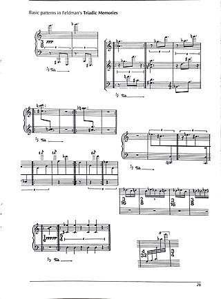 <i>Triadic Memories</i> (Feldman) Solo piano piece by Morton Feldman