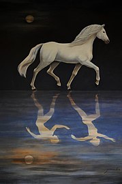 Trot dans la nuit (89 x 116 cm - 2008)