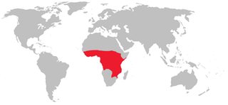 Distribuição natural da mosca tsé-tsé.