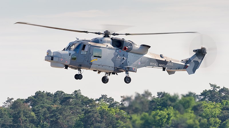 File:UK RN Black Cats AgustaWestland AW159 Wildcat HMA2 ZZ515 ILA Berlin 2016 05.jpg