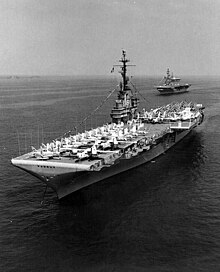 USS Randolph USS Randolph (CVA-15) during the International Naval Review in Hampton Roads, 12 Jun 1957 (NH 97490).jpg