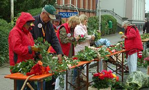 Floral designers at work in Germany