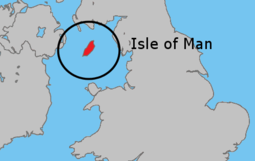 Localização da Ilha de Man