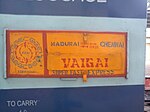 Vaigai Express Namensschild