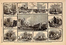 "Views of the stations of Grant's military railroad from city point to his extreme left--from sketches by A. W. Warren" (Harper's Weekly, December 24, 1864) Views of the stations of Grant's military railroad from city point to his extreme left--from sketches by A. W. Warren (Harper's Weekly, December 24, 1864).jpg