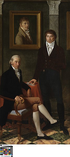 File:Vriendschapsportret van de kunstschilders François Wynckelman, Franciscus van der Donckt en Joseph Odevaere, 1805, Groeningemuseum, 0040111000.jpg