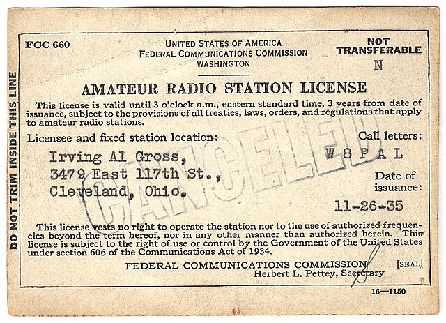 Amateur radio licensing in the United States - Wikipedia