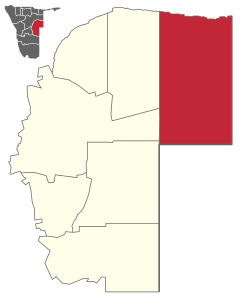 Karte Otjombinde (Wahlkreis) in Namibia