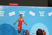 Deutsch: Gewichtheben bei den Olympischen Jugendspielen 2018; Tag 2, 10. Oktober 2018; Jungen 62 kg English: Weightlifting at the 2018 Summer Youth Olympics at 8 October 2018 – Boys' 62 kg