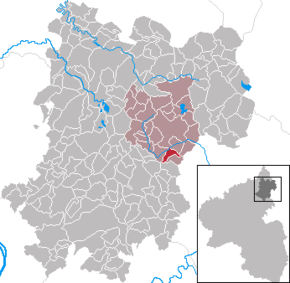 Poziția Weltersburg pe harta districtului Westerwaldkreis