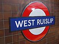 West Ruislip stn tube roundel.JPG
