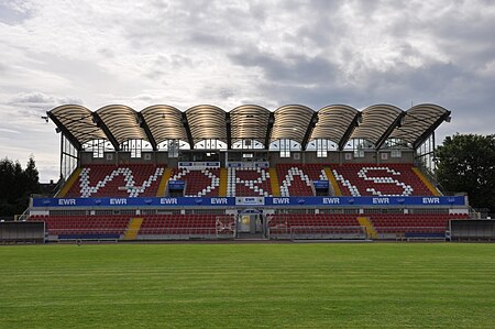 Wormatia Stadion Hauptribuene