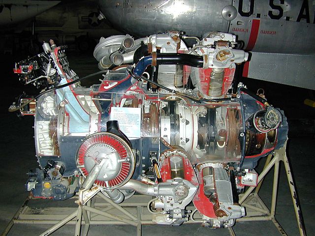 Wright R-3350 Duplex-Cyclone Turbo-Compound radial engine.