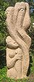Neposredna metoda kiparstva: »Neznani pravični med narodi«, rdeča granitna skulptura Sheloma Selingerja (1928), 1987, Jad Vašem, Jeruzalem, Izrael