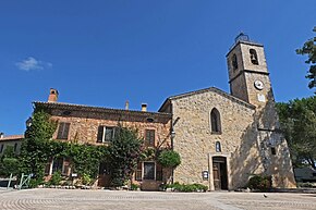 Église du Rouret et maison mitoyenne.JPG