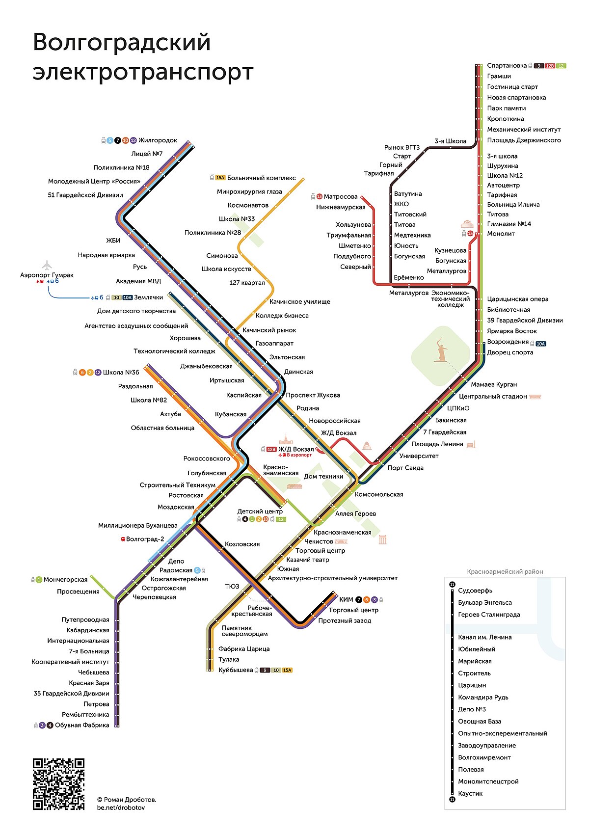 Метротрам волгоград схема на карте города