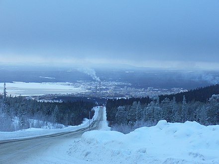 Panoramic view over Kandalaksha.