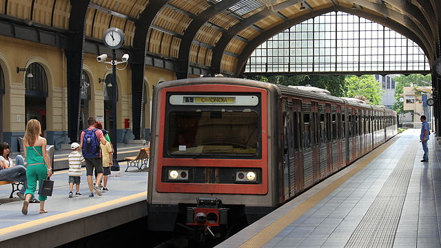 Image: 10th batch line 1 train, Athens, Greece