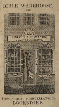 Lincoln & Edmands, 1815 1815 Lincoln Edmands booksellers Boston.png