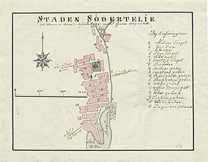 300px 18th century map of s%c3%b6dert%c3%a4lje%2c sweden