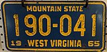 1965 West Virginia License Plate.jpg