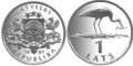 Mønten præget i 2001 af Rahapaja Oy i Finland viser: En Stork i færd med at bygge rede. Denne mønt blev designet af Olga Silova.