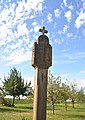 Statue with crucifixion