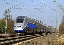 Une rame TGV 2N2