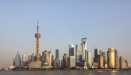 The skyline of Pudong, Shanghai