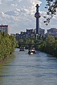 2017-07-05 AT Wien 09 Alsergrund & Wien 19 Döbling & Wien 20 Brigittenau, Donaukanal, Müllverbrennungsanlage Spittelau, Blue Danube 30000186 (49674240937).jpg