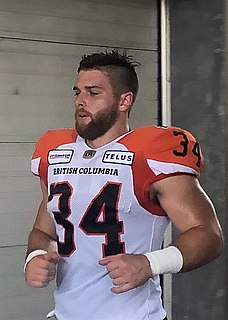 David Mackie (Canadian football) Professional Canadian football fullback