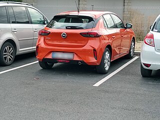 2019 Opel Corsa F - Rear view