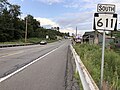 File:2022-08-09 18 19 34 View south along Pennsylvania State Route 611 just south of Rimrock Drive and Bartonsville Avenue in Hamilton Township, Monroe County, Pennsylvania.jpg