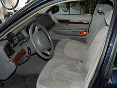 Front seat, 1998–2002 Mercury Grand Marquis